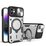 CD紋理滑動鏡頭蓋磁吸手機殼，適用於iPhone 11，適用於iPhone 11 Pro