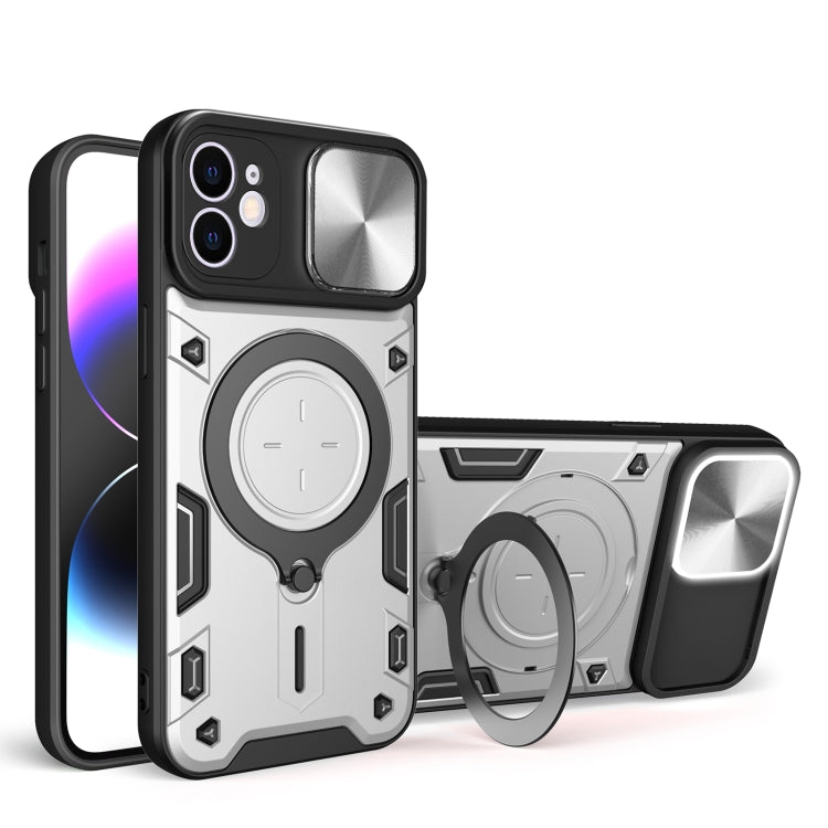 CD紋理滑動鏡頭蓋磁吸手機殼，適用於iPhone 11，適用於iPhone 11 Pro