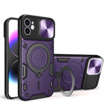 CD紋理滑動鏡頭蓋磁吸手機殼，適用於iPhone 11，適用於iPhone 11 Pro