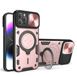 CD紋理滑動鏡頭蓋磁吸手機殼，適用於iPhone 11，適用於iPhone 11 Pro