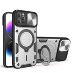 CD紋理滑動鏡頭蓋磁吸手機殼，適用於iPhone 11，適用於iPhone 11 Pro