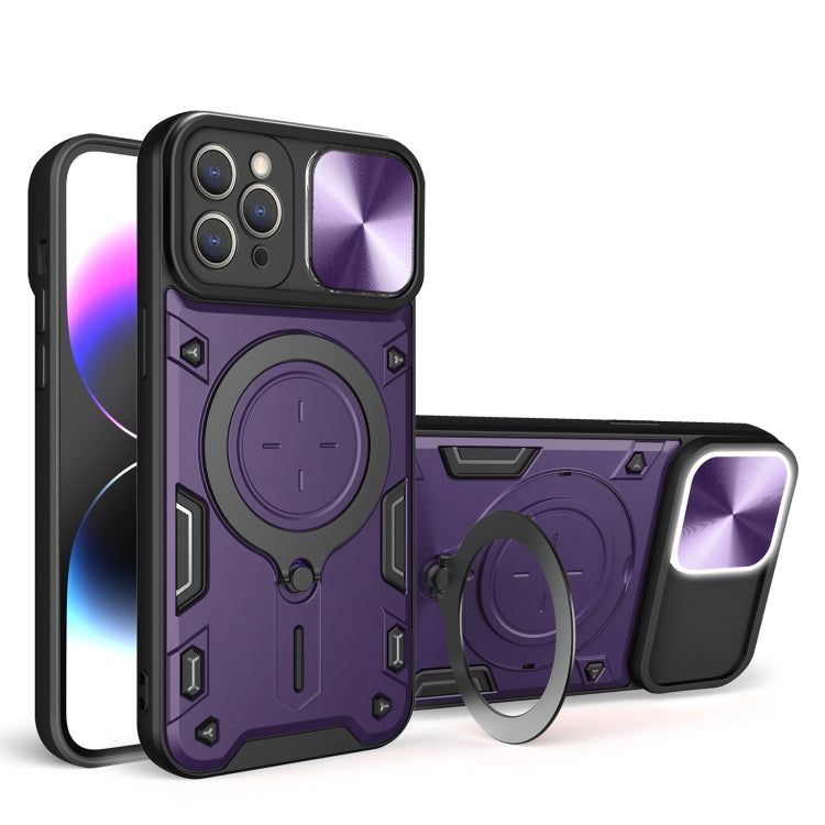 CD紋理滑動鏡頭蓋磁吸手機殼，適用於iPhone 11，適用於iPhone 11 Pro