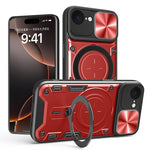 CD紋理滑動鏡頭蓋磁吸手機殼，適用於iPhone 17e / 16e，適用於iPhone 17 Pro Max，適用於iPhone 17 Pro，適用於iPhone 17，適用於iPhone Air，適用於iPhone 16 Pro Max，適用於iPhone 16 Pro，適用於iPhone 16 Plus
