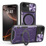 CD紋理滑動鏡頭蓋磁吸手機殼，適用於iPhone 17e / 16e，適用於iPhone 17 Pro Max，適用於iPhone 17 Pro，適用於iPhone 17，適用於iPhone Air，適用於iPhone 16 Pro Max，適用於iPhone 16 Pro，適用於iPhone 16 Plus