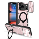 CD紋理滑動鏡頭蓋磁吸手機殼，適用於iPhone 17e / 16e，適用於iPhone 17 Pro Max，適用於iPhone 17 Pro，適用於iPhone 17，適用於iPhone Air，適用於iPhone 16 Pro Max，適用於iPhone 16 Pro，適用於iPhone 16 Plus