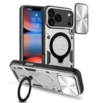 CD紋理滑動鏡頭蓋磁吸手機殼，適用於iPhone 17e / 16e，適用於iPhone 17 Pro Max，適用於iPhone 17 Pro，適用於iPhone 17，適用於iPhone Air，適用於iPhone 16 Pro Max，適用於iPhone 16 Pro，適用於iPhone 16 Plus