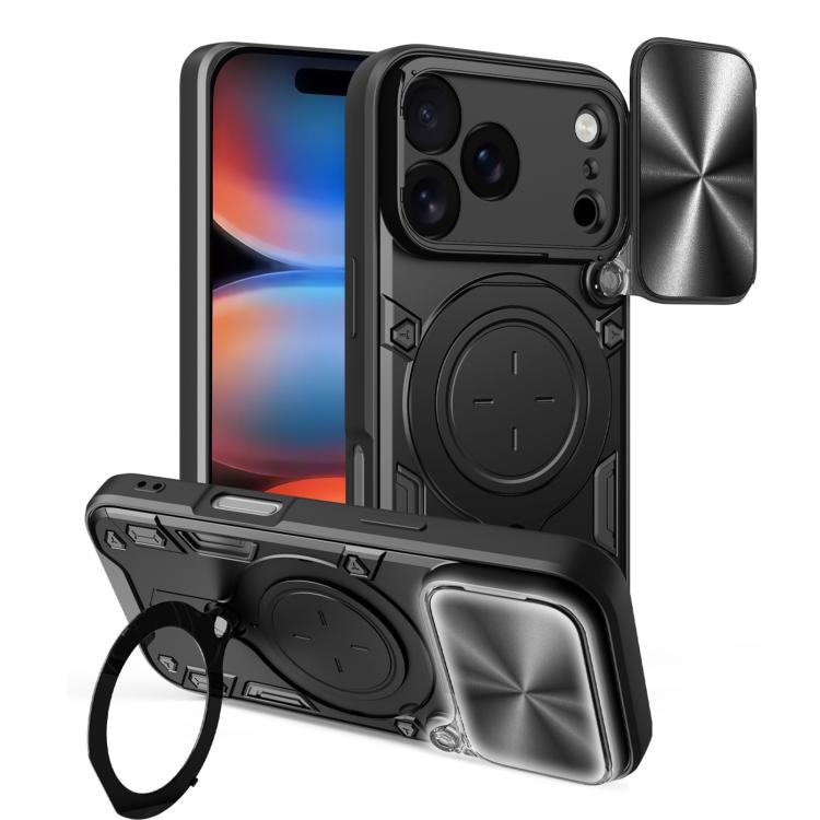 CD紋理滑動鏡頭蓋磁吸手機殼，適用於iPhone 17e / 16e，適用於iPhone 17 Pro Max，適用於iPhone 17 Pro，適用於iPhone 17，適用於iPhone Air，適用於iPhone 16 Pro Max，適用於iPhone 16 Pro，適用於iPhone 16 Plus