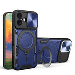 CD紋理滑動鏡頭蓋磁吸手機殼，適用於iPhone 17e / 16e，適用於iPhone 17 Pro Max，適用於iPhone 17 Pro，適用於iPhone 17，適用於iPhone Air，適用於iPhone 16 Pro Max，適用於iPhone 16 Pro，適用於iPhone 16 Plus