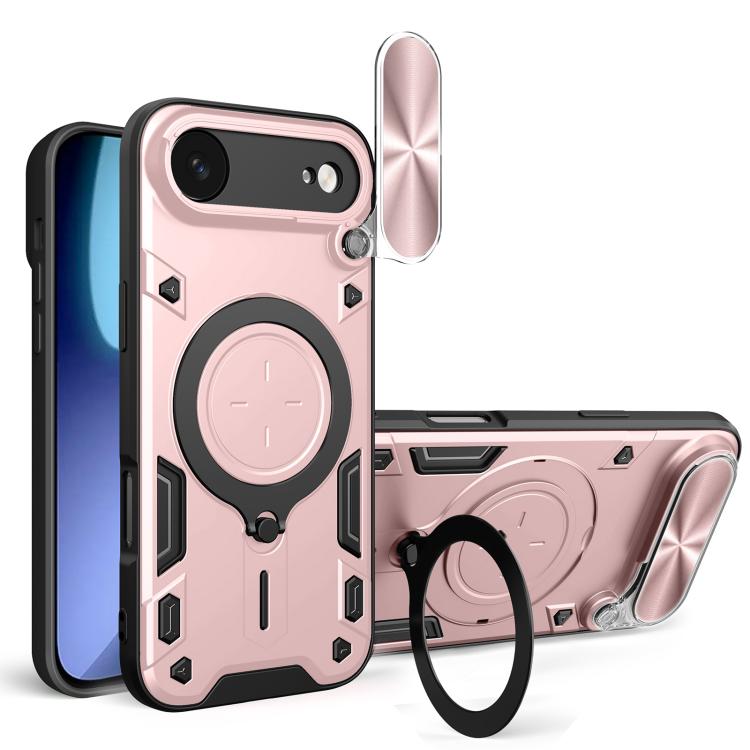 CD紋理滑動鏡頭蓋磁吸手機殼，適用於iPhone 17e / 16e，適用於iPhone 17 Pro Max，適用於iPhone 17 Pro，適用於iPhone 17，適用於iPhone Air，適用於iPhone 16 Pro Max，適用於iPhone 16 Pro，適用於iPhone 16 Plus