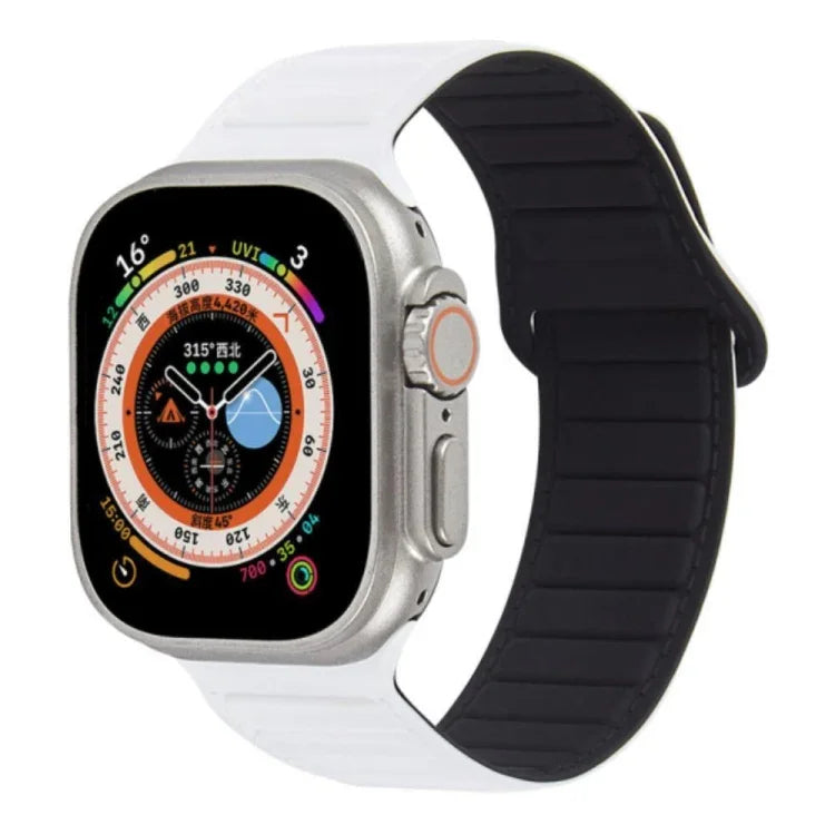 環形磁吸矽膠錶帶，適用於 Apple Watch 38mm