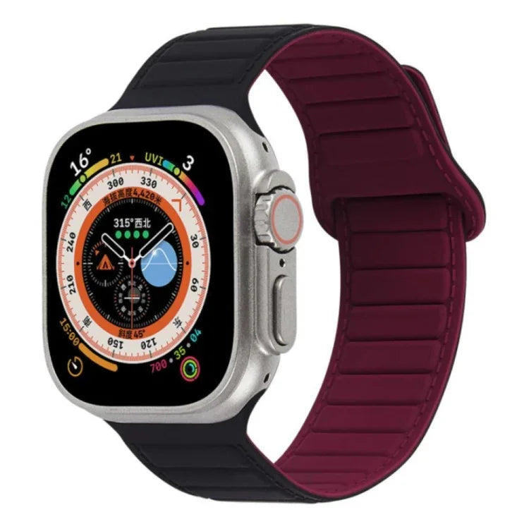 環形磁吸矽膠錶帶，適用於 Apple Watch 38mm