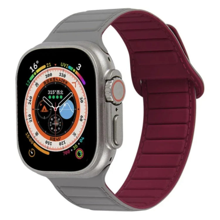 環形磁吸矽膠錶帶，適用於 Apple Watch 38mm