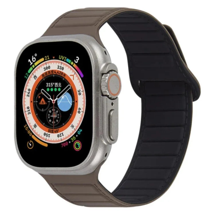 環形磁吸矽膠錶帶，適用於 Apple Watch 38mm