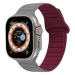 磁吸矽膠錶帶，適用於 Apple Watch SE 2023 40mm、Apple Watch Ultra 2 49mm、Apple Watch 9 45mm