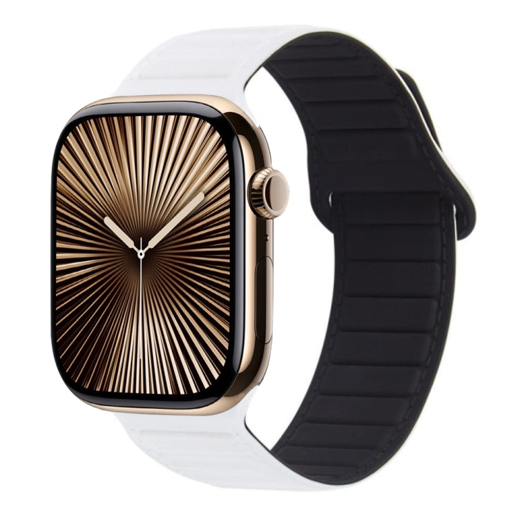 磁吸矽膠錶帶，適用於 Apple Watch Series 10 46mm、Apple Watch Series 10 42mm、Apple Watch SE 2023 44mm