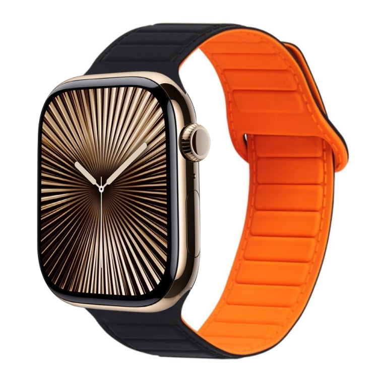 磁吸矽膠錶帶，適用於 Apple Watch Series 10 46mm、Apple Watch Series 10 42mm、Apple Watch SE 2023 44mm
