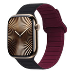 磁吸矽膠錶帶，適用於 Apple Watch Series 10 46mm、Apple Watch Series 10 42mm、Apple Watch SE 2023 44mm