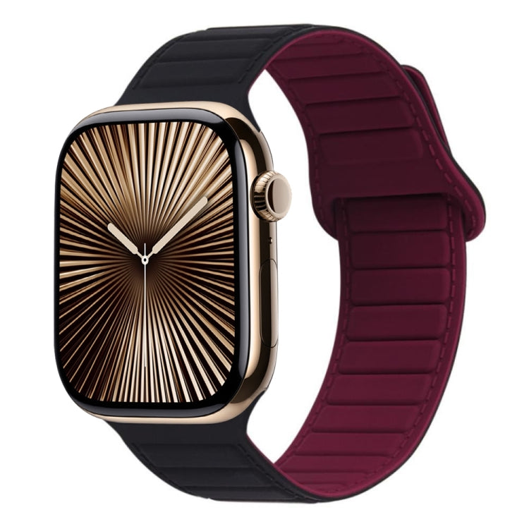 磁吸矽膠錶帶，適用於 Apple Watch Series 10 46mm、Apple Watch Series 10 42mm、Apple Watch SE 2023 44mm