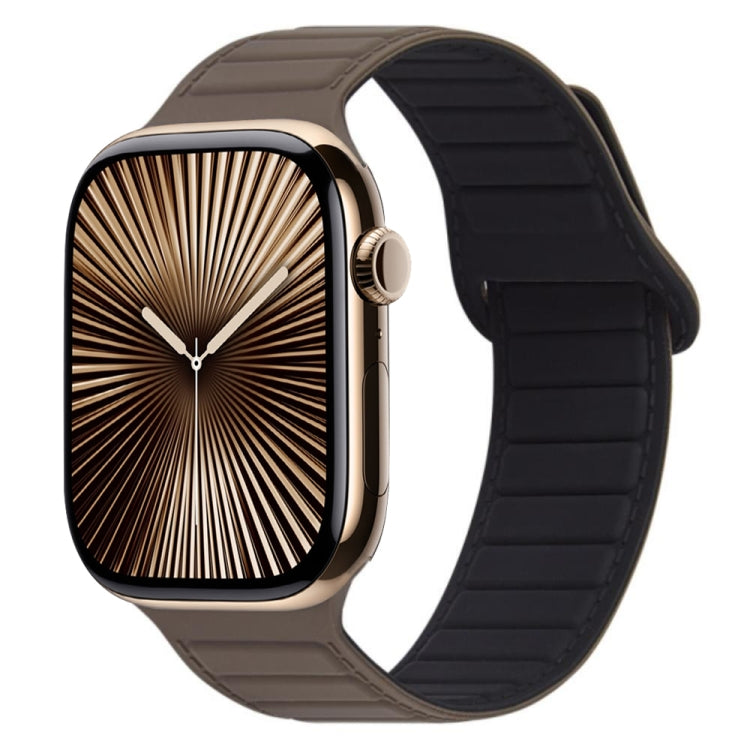 磁吸矽膠錶帶，適用於 Apple Watch Series 10 46mm、Apple Watch Series 10 42mm、Apple Watch SE 2023 44mm
