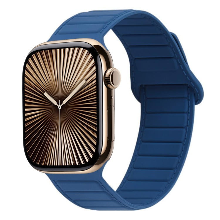 磁吸矽膠錶帶，適用於 Apple Watch Series 10 46mm、Apple Watch Series 10 42mm、Apple Watch SE 2023 44mm