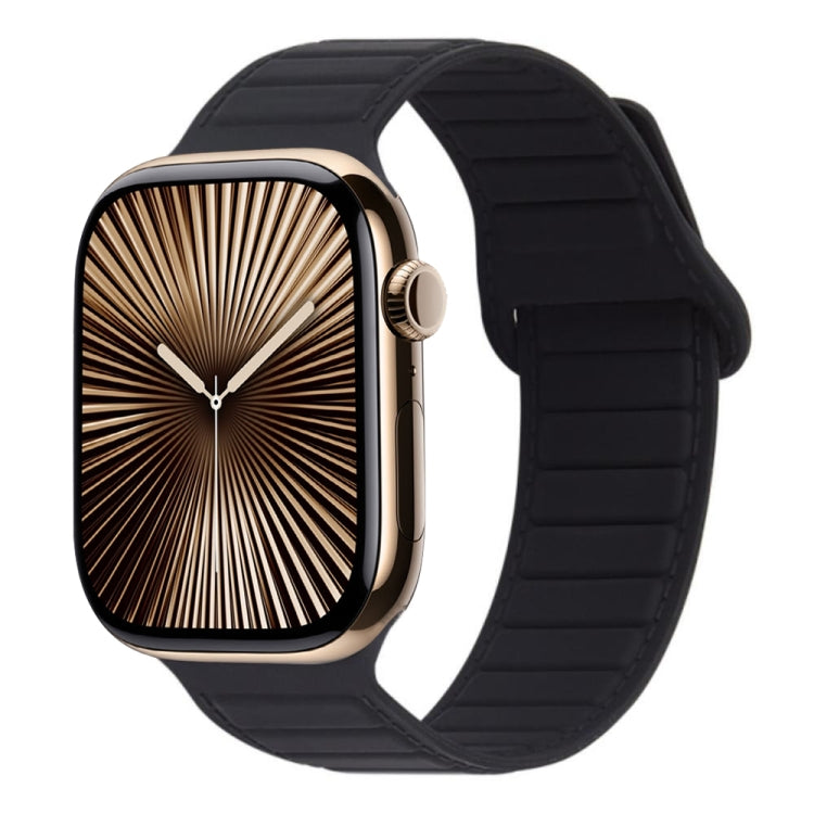 磁吸矽膠錶帶，適用於 Apple Watch Series 10 46mm、Apple Watch Series 10 42mm、Apple Watch SE 2023 44mm