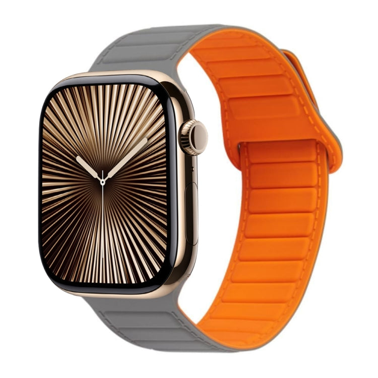磁吸矽膠錶帶，適用於 Apple Watch Series 10 46mm、Apple Watch Series 10 42mm、Apple Watch SE 2023 44mm