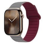磁吸矽膠錶帶，適用於 Apple Watch Series 10 46mm、Apple Watch Series 10 42mm、Apple Watch SE 2023 44mm