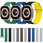 環形磁吸矽膠錶帶，適用於 Apple Watch 38mm
