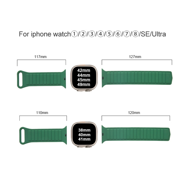 Loop Magnetic Silicone Watch Band, For Apple Watch 9 41mm, For Apple Watch Ultra 49mm, For Apple Watch 8 41mm