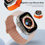 環形磁吸矽膠錶帶，適用於 Apple Watch 38mm