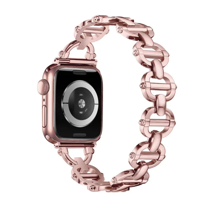 梯形扣金屬錶帶，適用於 Apple Watch Ultra 49mm，適用於 Apple Watch 8 41mm，適用於 Apple Watch 8 45mm，適用於 Apple Watch SE 2022 40mm，適用於 Apple Watch SE 2022 44mm，適用於 Apple Watch 7 41mm，適用於 Apple Watch 7 45mm，適用於 Apple Watch SE 40mm