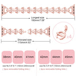 Ladder Buckle Metal Watch Band, For Apple Watch Ultra 49mm, For Apple Watch 8 41mm, For Apple Watch 8 45mm, For Apple Watch SE 2022 40mm, For Apple Watch SE 2022 44mm, For Apple Watch 7 41mm, For Apple Watch 7 45mm, For Apple Watch SE 40mm             ...