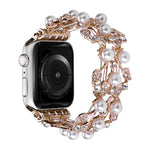 四葉珠金屬錶帶，適用於Apple Watch Series 10 46毫米，適用於Apple Watch Series 10 42毫米，適用於Apple Watch SE 2023 44毫米，適用於Apple Watch SE 2023 40毫米，適用於Apple Watch Ultra 2 49毫米，適用於Apple Watch 9 45毫米，適用於Apple Watch 9 41毫米