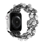 四葉珠金屬錶帶，適用於Apple Watch Series 10 46毫米，適用於Apple Watch Series 10 42毫米，適用於Apple Watch SE 2023 44毫米，適用於Apple Watch SE 2023 40毫米，適用於Apple Watch Ultra 2 49毫米，適用於Apple Watch 9 45毫米，適用於Apple Watch 9 41毫米