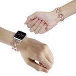 四葉珠金屬錶帶，適用於Apple Watch Series 10 46毫米，適用於Apple Watch Series 10 42毫米，適用於Apple Watch SE 2023 44毫米，適用於Apple Watch SE 2023 40毫米，適用於Apple Watch Ultra 2 49毫米，適用於Apple Watch 9 45毫米，適用於Apple Watch 9 41毫米
