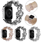 四葉珠金屬錶帶，適用於Apple Watch Series 10 46毫米，適用於Apple Watch Series 10 42毫米，適用於Apple Watch SE 2023 44毫米，適用於Apple Watch SE 2023 40毫米，適用於Apple Watch Ultra 2 49毫米，適用於Apple Watch 9 45毫米，適用於Apple Watch 9 41毫米