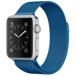 適用於 Apple Watch 系列米蘭尼斯環磁吸不鏽鋼錶帶，5 & 4 40mm / 3 & 2 & 1 38mm，5 & 4 44mm / 3 & 2 & 1 42mm