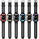 裝甲殼一體成型 TPU 錶帶，適用於 Apple Watch 2 38mm，適用於 Apple Watch 42mm，適用於 Apple Watch 38mm