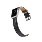 瘋馬紋理頂級牛皮錶帶，適用於 Apple Watch Series 7 41mm / 6 & SE & 5 & 4 40mm / 3 & 2 & 1 38mm，適用於 Apple Watch Series 7 45mm / 6 & SE & 5 & 4 44mm / 3 & 2 & 1 42mm