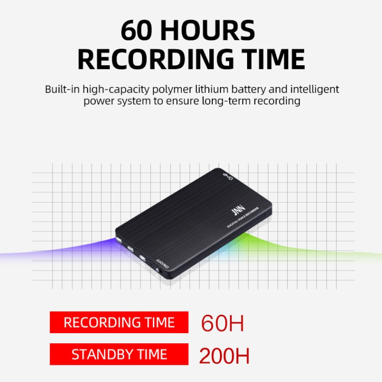 JNN M2 超薄高清降噪智能控制語音錄音筆，4GB，8GB，16GB，32GB，64GB