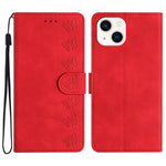 七蝶壓紋皮革手機殼，適用於 iPhone 14 Pro Max、iPhone 13 Pro Max、iPhone 13 Pro、iPhone 13、iPhone 13 mini、iPhone 12、iPhone 12 Pro Max、iPhone 12 Pro
