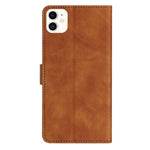 七蝶壓紋皮革手機殼，適用於 iPhone 12 mini、iPhone 11 Pro Max、iPhone 11、iPhone 11 Pro