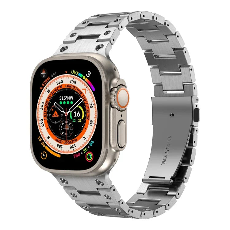 雙排金屬錶帶，適用於 Apple Watch 6 40mm、Apple Watch 6 44mm、Apple Watch 5 44mm、Apple Watch 5 40mm、Apple Watch 4 44mm、Apple Watch 4 40mm、Apple Watch 3 38mm、Apple Watch 3 42mm、Apple Watch 2 42mm