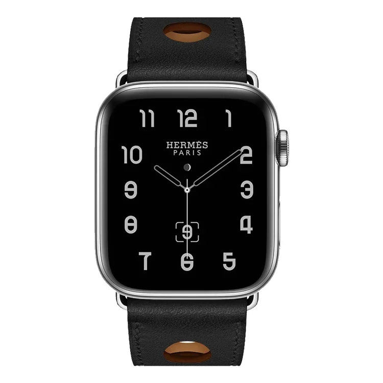 皮革三孔替換錶帶，適用於 Apple Watch Series 8&7 41mm / SE 2&6&SE&5&4 40mm / 3&2&1 38mm，適用於 Apple Watch Series 7 45mm / 6 & SE & 5 & 4 44mm / 3 & 2 & 1 42mm，適用於 Apple Watch Series 7 41mm / 6 & SE & 5 & 4 40mm / 3 & 2 & 1 38...