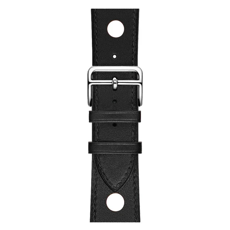 皮革三孔替換錶帶，適用於 Apple Watch Series 8&7 41mm / SE 2&6&SE&5&4 40mm / 3&2&1 38mm，適用於 Apple Watch Series 7 45mm / 6 & SE & 5 & 4 44mm / 3 & 2 & 1 42mm，適用於 Apple Watch Series 7 41mm / 6 & SE & 5 & 4 40mm / 3 & 2 & 1 38...
