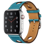 皮革三孔替換錶帶，適用於 Apple Watch Series 8&7 41mm / SE 2&6&SE&5&4 40mm / 3&2&1 38mm，適用於 Apple Watch Series 7 45mm / 6 & SE & 5 & 4 44mm / 3 & 2 & 1 42mm，適用於 Apple Watch Series 7 41mm / 6 & SE & 5 & 4 40mm / 3 & 2 & 1 38...