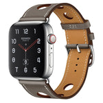 皮革三孔替換錶帶，適用於 Apple Watch Series 8&7 41mm / SE 2&6&SE&5&4 40mm / 3&2&1 38mm，適用於 Apple Watch Series 7 45mm / 6 & SE & 5 & 4 44mm / 3 & 2 & 1 42mm，適用於 Apple Watch Series 7 41mm / 6 & SE & 5 & 4 40mm / 3 & 2 & 1 38...