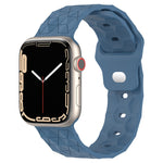 足球紋理矽膠錶帶，適用於 Apple Watch 7 41mm，適用於 Apple Watch 7 45mm，適用於 Apple Watch SE 40mm，適用於 Apple Watch SE 44mm