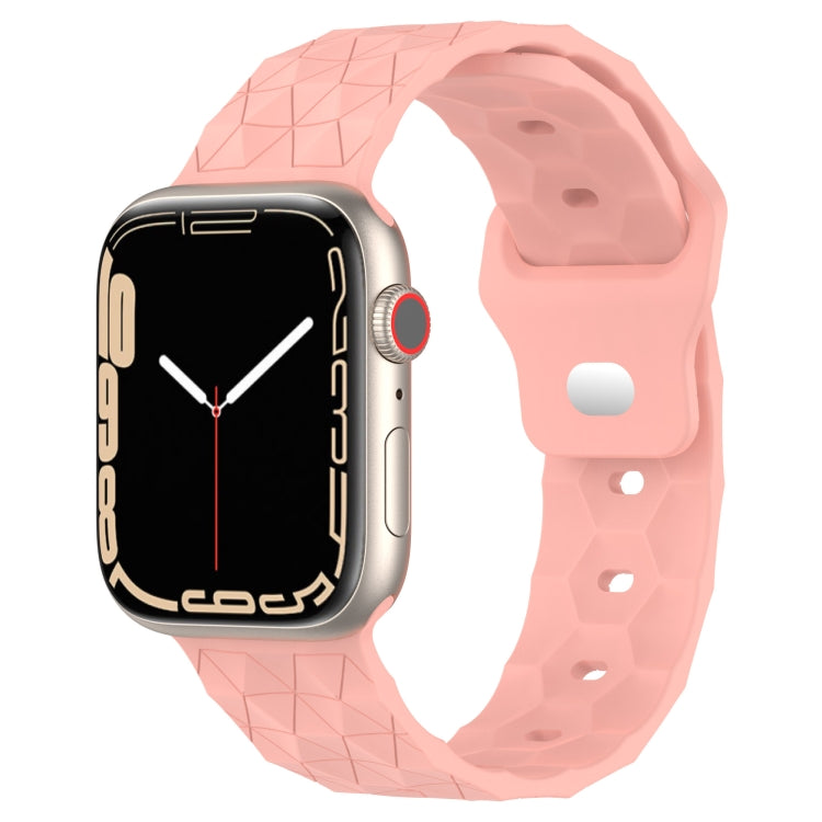 足球紋理矽膠錶帶，適用於 Apple Watch 6 40mm，適用於 Apple Watch 6 44mm，適用於 Apple Watch 5 44mm，適用於 Apple Watch 5 40mm
