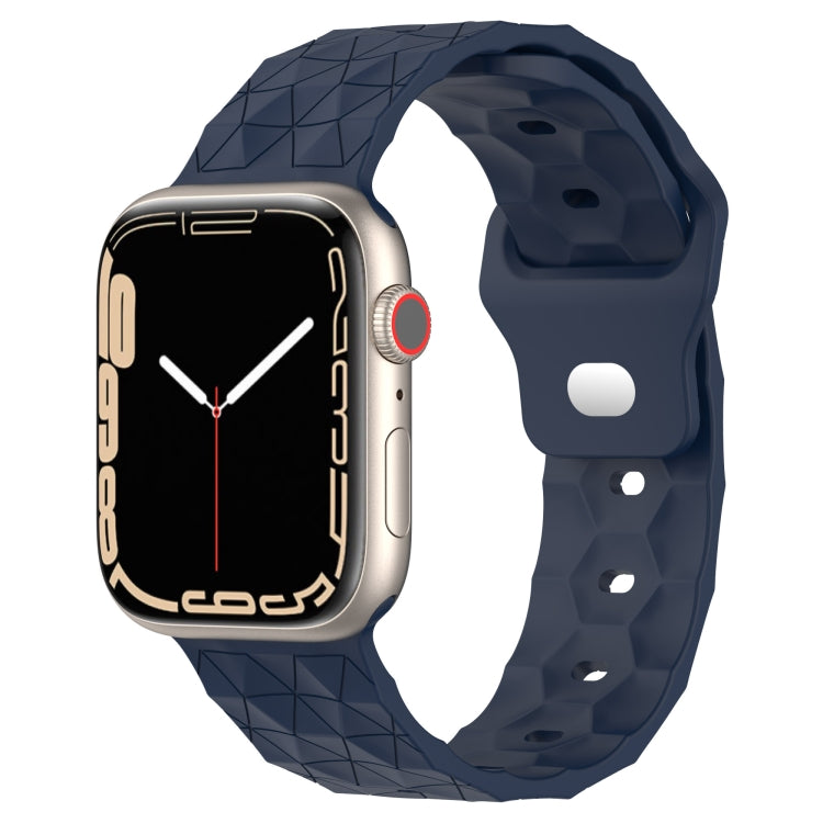 足球紋理矽膠錶帶，適用於 Apple Watch 4 44mm，適用於 Apple Watch 4 40mm，適用於 Apple Watch 3 38mm，適用於 Apple Watch 3 42mm